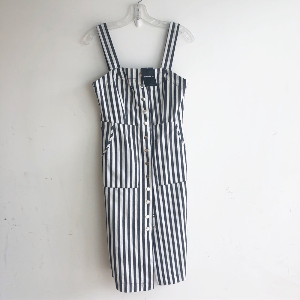 NWT FOREVER 21 STRIPED DRESS S